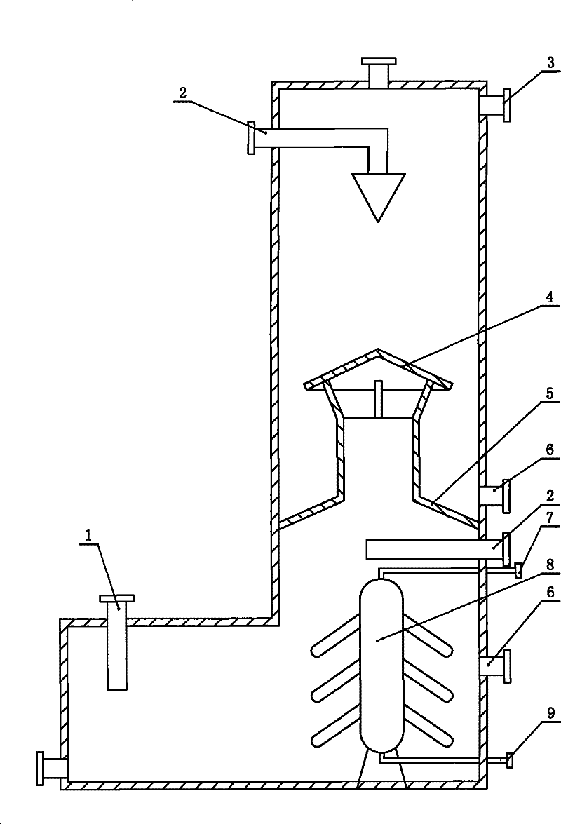 Coal gas scrubbing tower