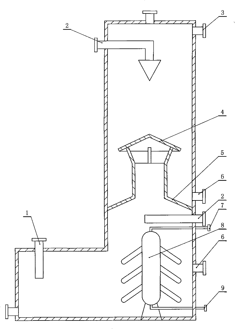 Coal gas scrubbing tower