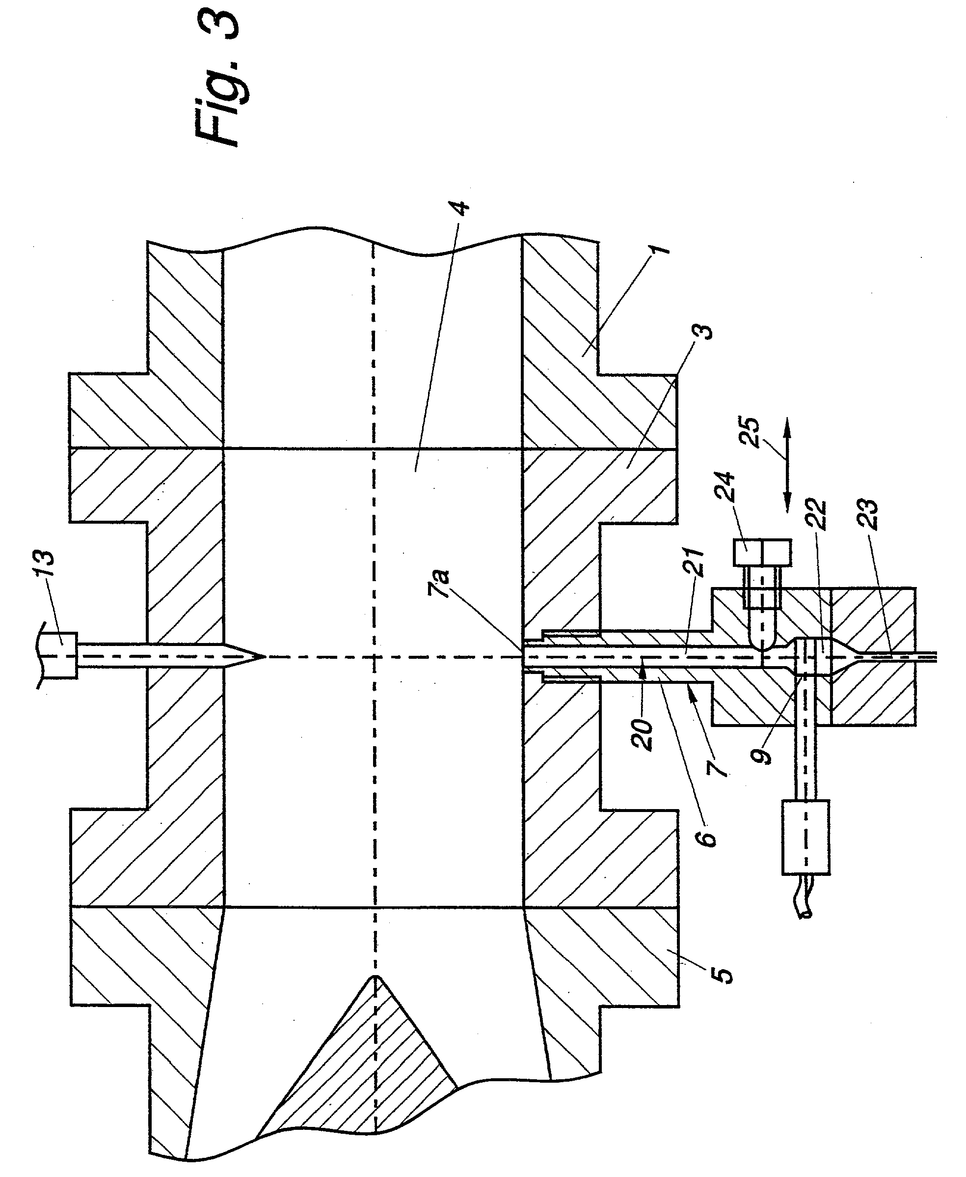 Method and an apparatus for adjusting an extrusion die in an extruder