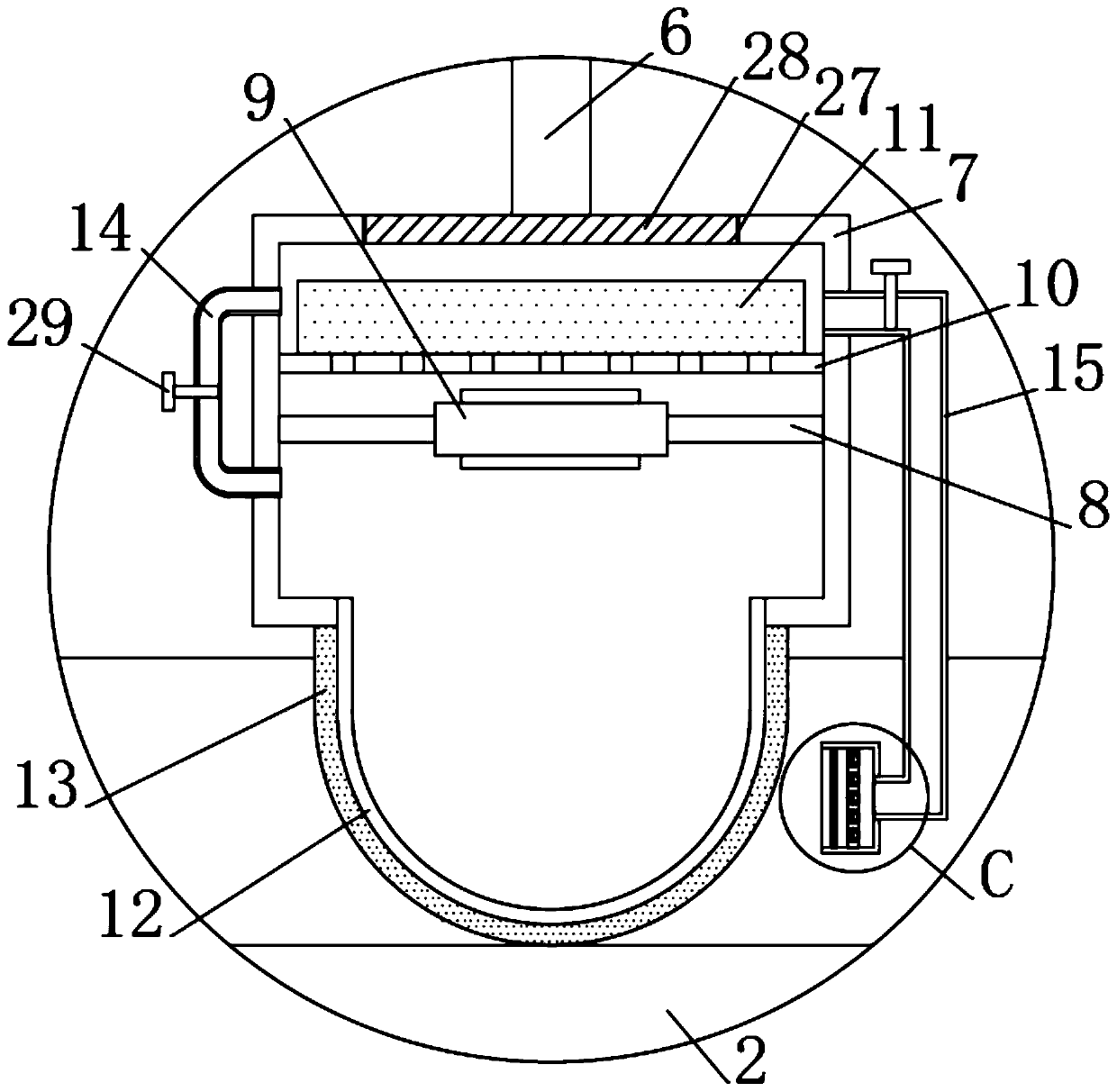 Equipment sweeping device for substation operation maintenance