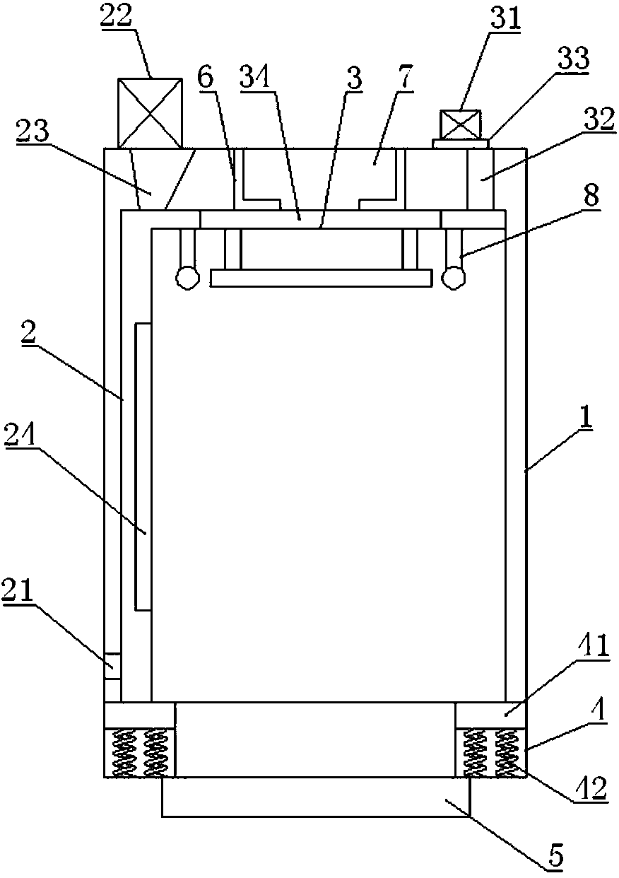 Lift car convenient to ventilate