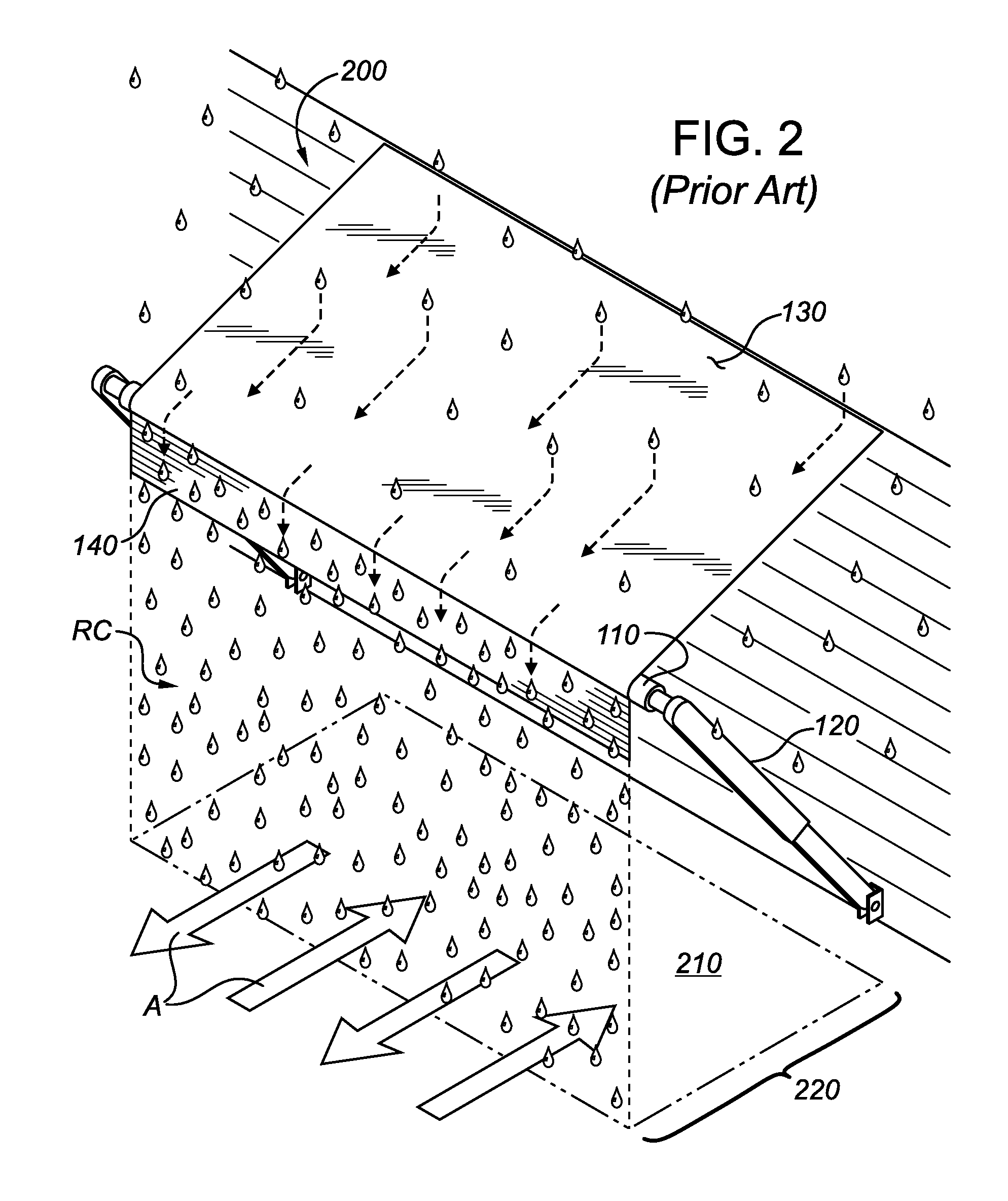 Method of forming a raintrough for a recreational vehicle awning