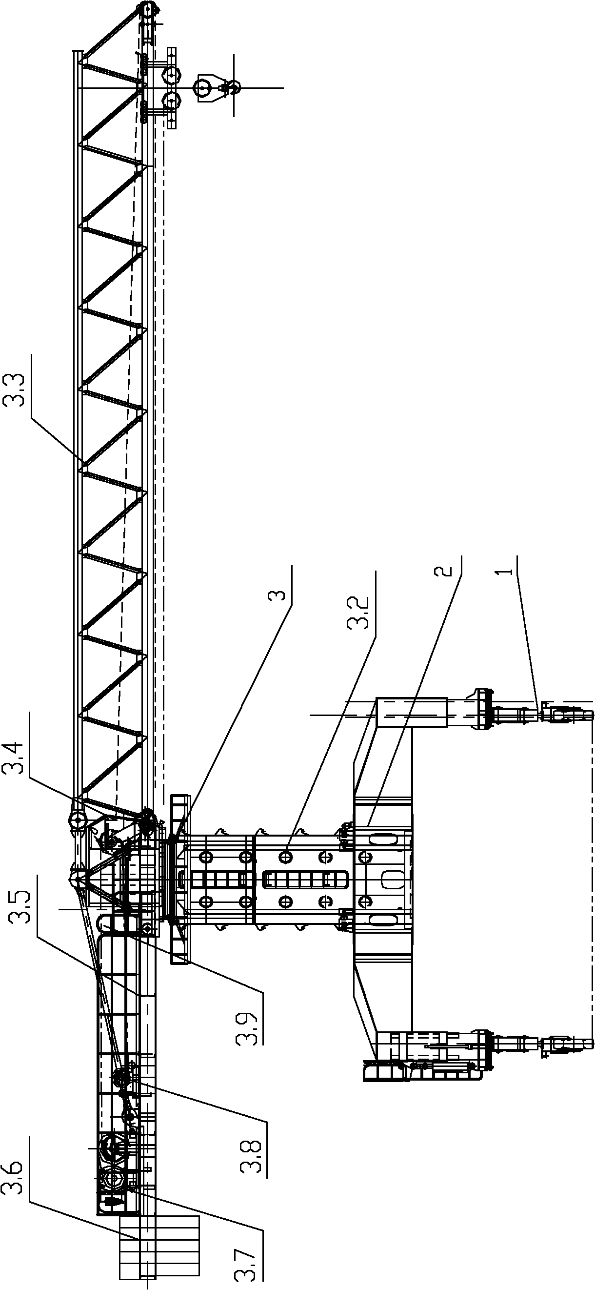 Free mobile gate seat tower crane