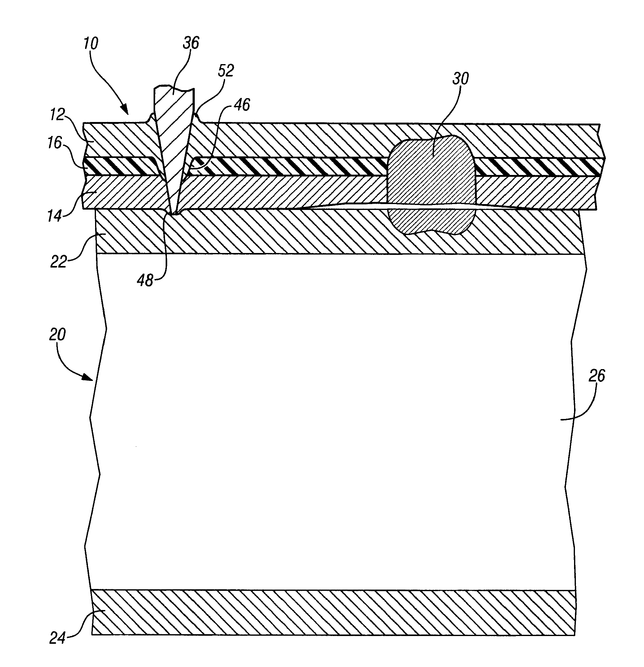 Method for single side welding of laminate steel