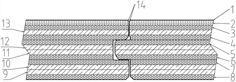 Production process of scientific and technological veneering solid wood composite floorboard