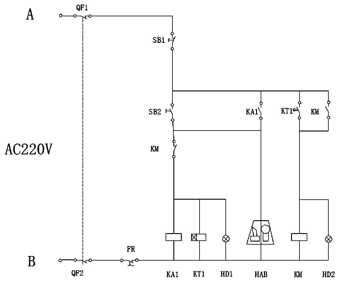 Acousto-optic early warning startup control circuit