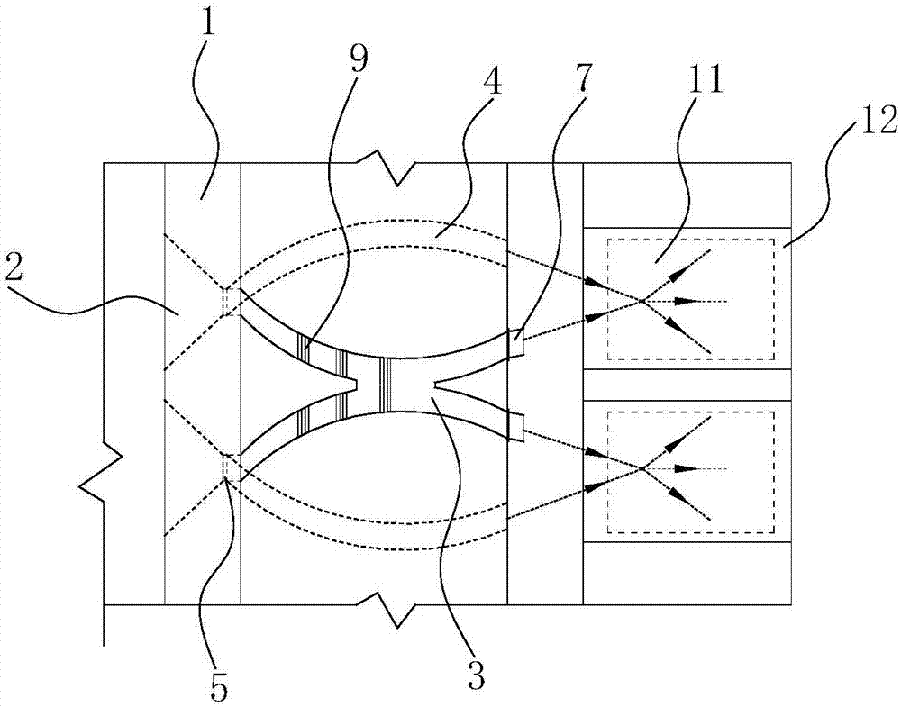 Novel energy dissipating structure of hydraulic and hydropower engineering