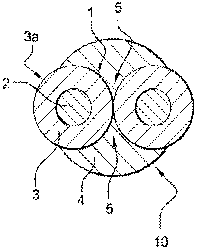 Assembly of twisted insulated electric wires