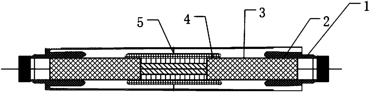 Thermocouple arrangement method for measuring axial temperature distribution of intermediate joint of high-voltage cable