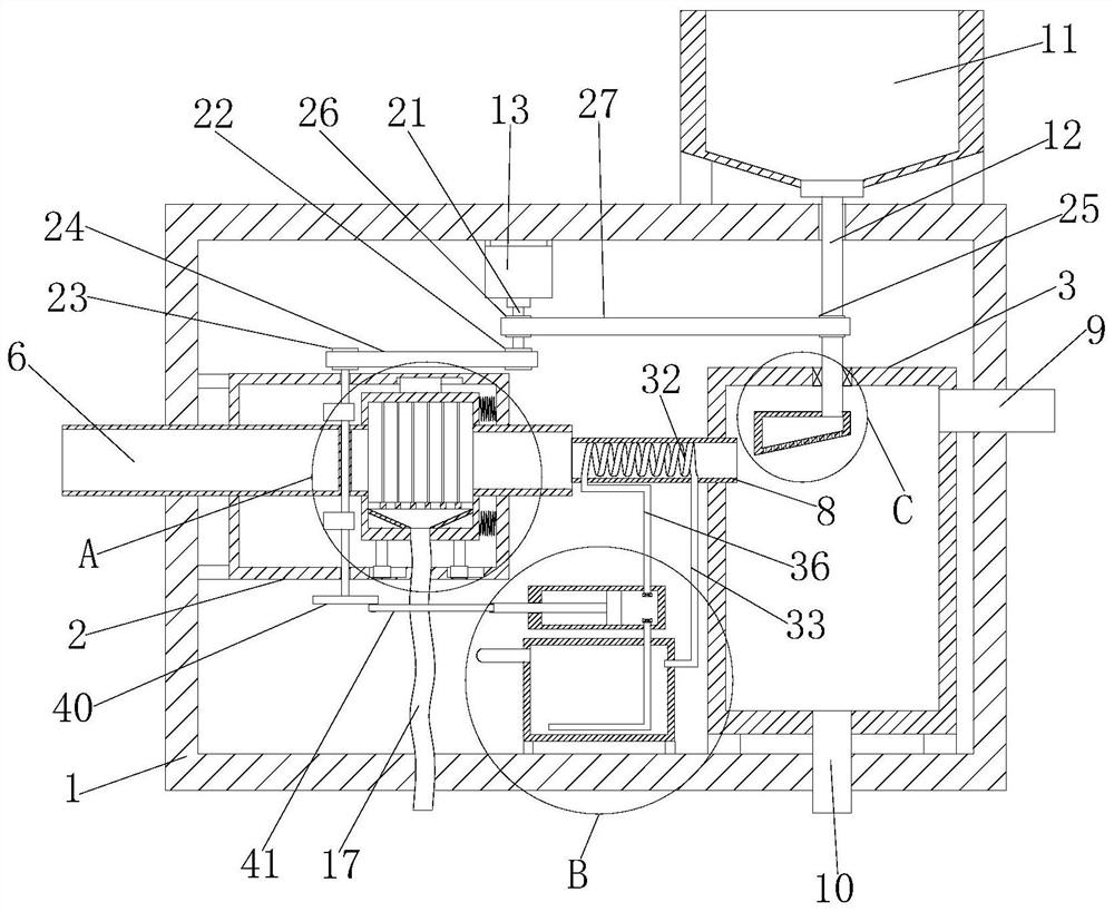 Harmful gas treatment system for metal material hot working