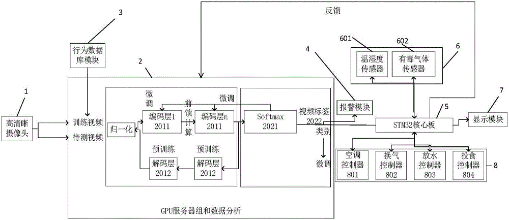 Intelligent breeding control system and method based on video identification