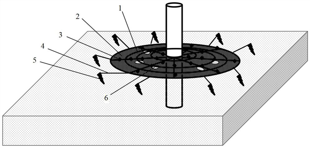 Siltation promoting and repairing device and method for local scoured pit