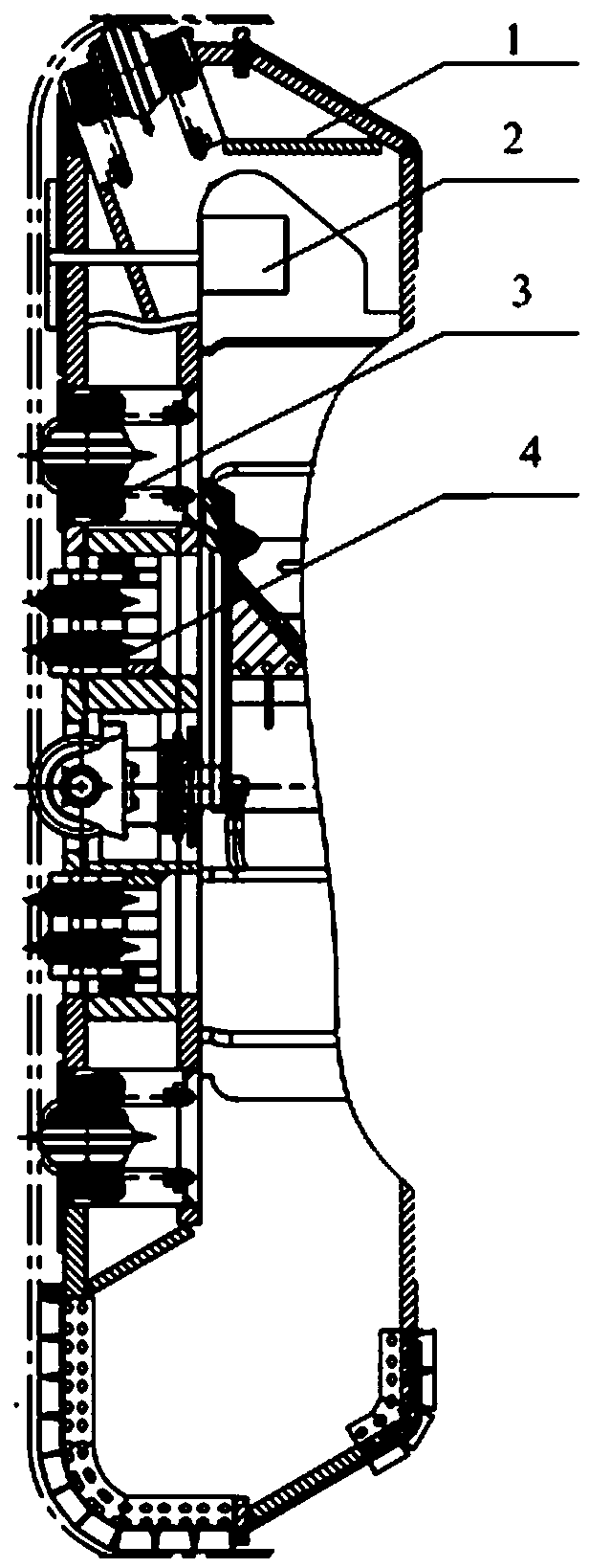 Microwave-assisted rock breaking TBM cutter head for hard rocks