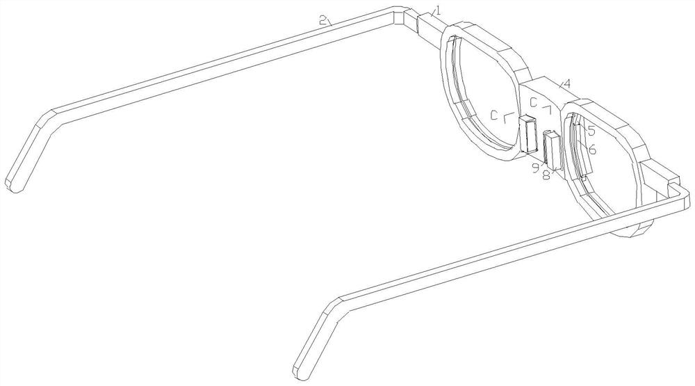 Far infrared myopia prevention and control glasses