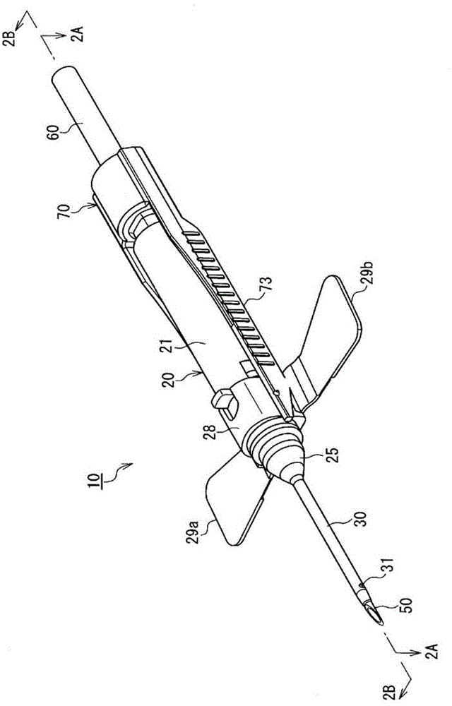 Indwelling needle device