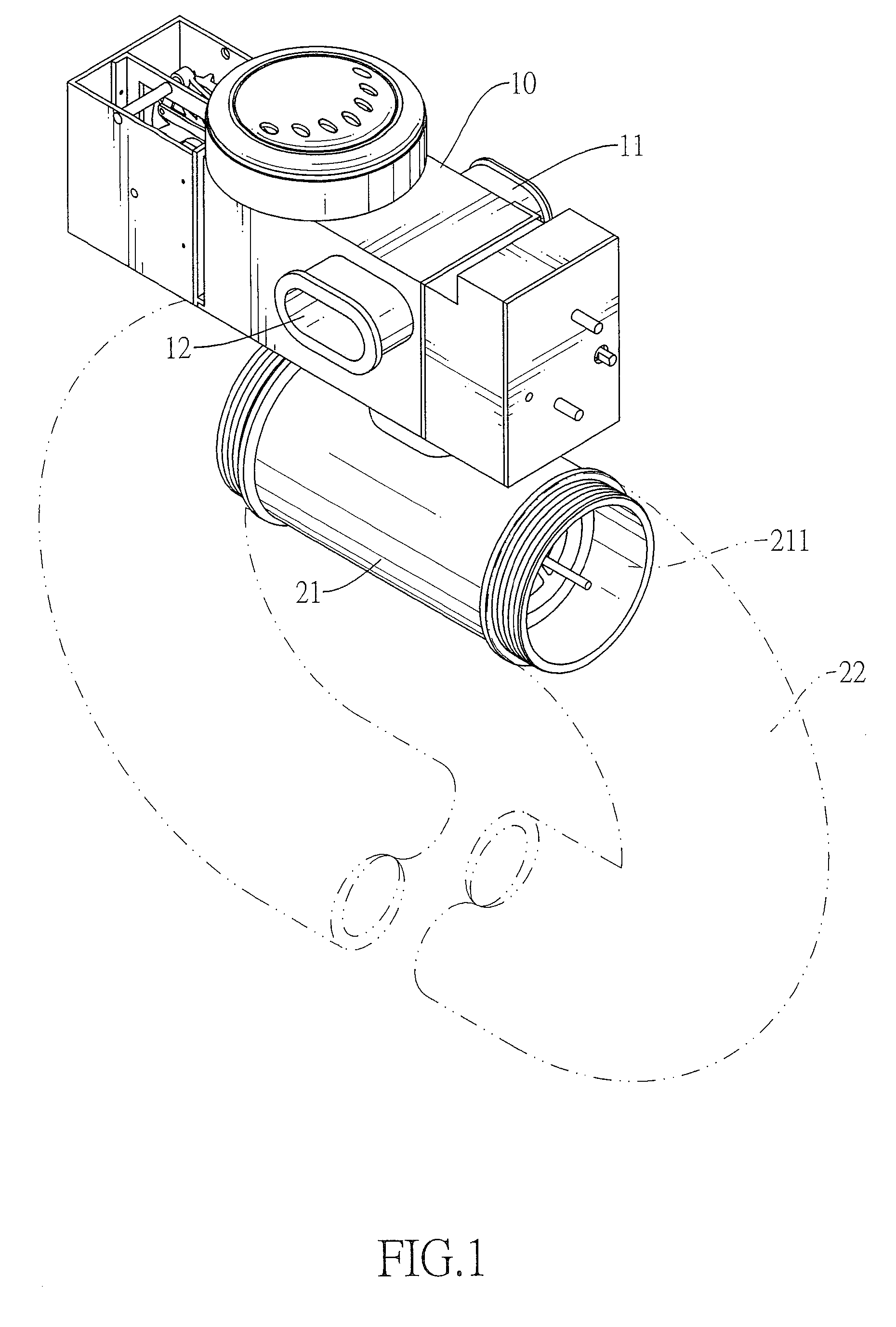 Air recycling device for auxiliary respiration apparatus