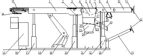 High fully mechanized filling, mining and screening hydraulic support