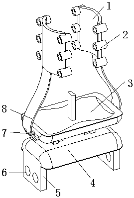 Thighbone far-end osteotomy device for orthopedics department and positioning device thereof