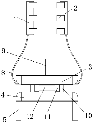 Thighbone far-end osteotomy device for orthopedics department and positioning device thereof