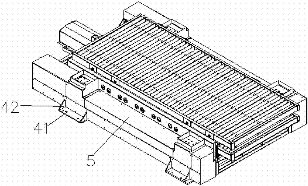 Cutting machine with double exchange workbenches