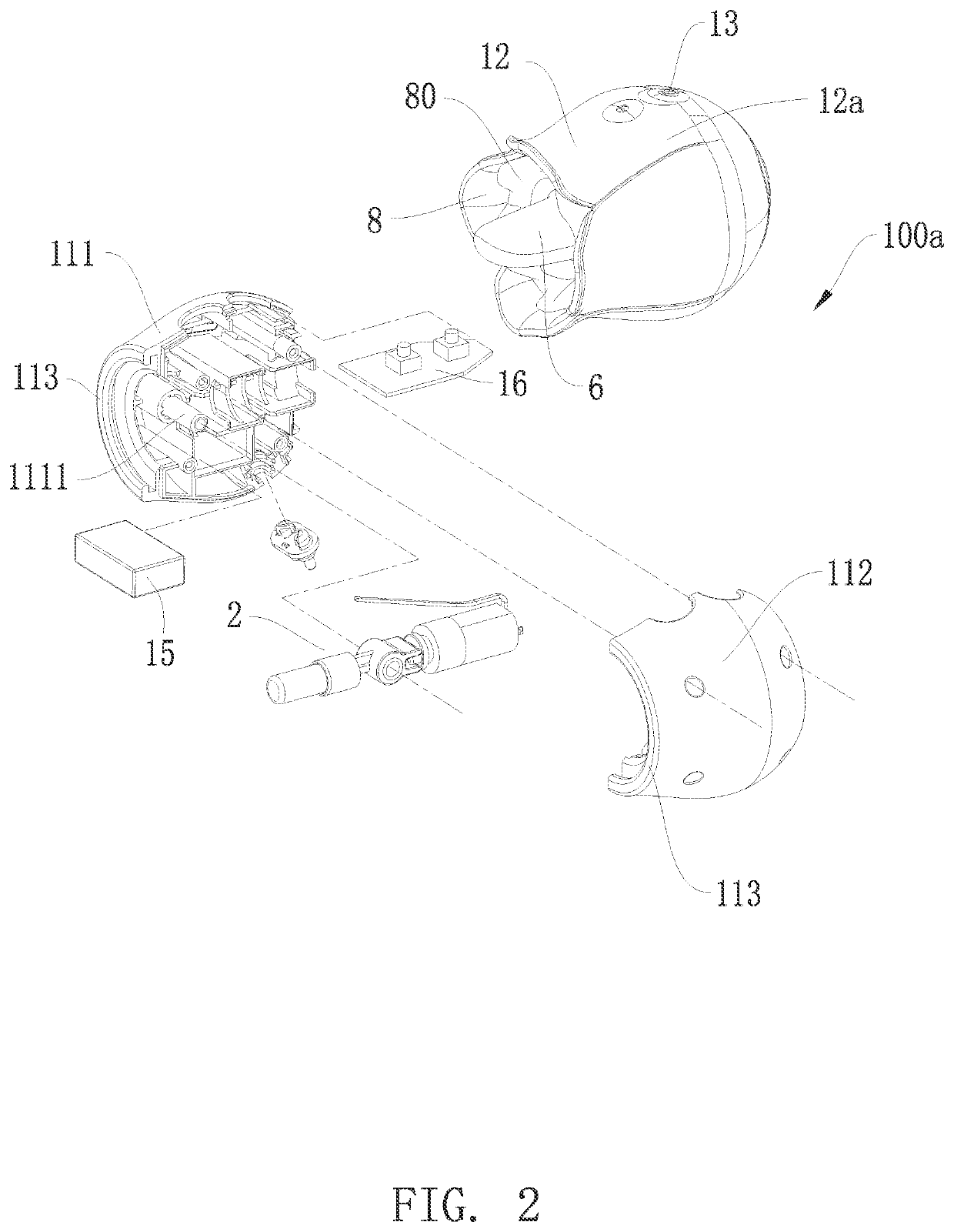 Swinging touch massage device