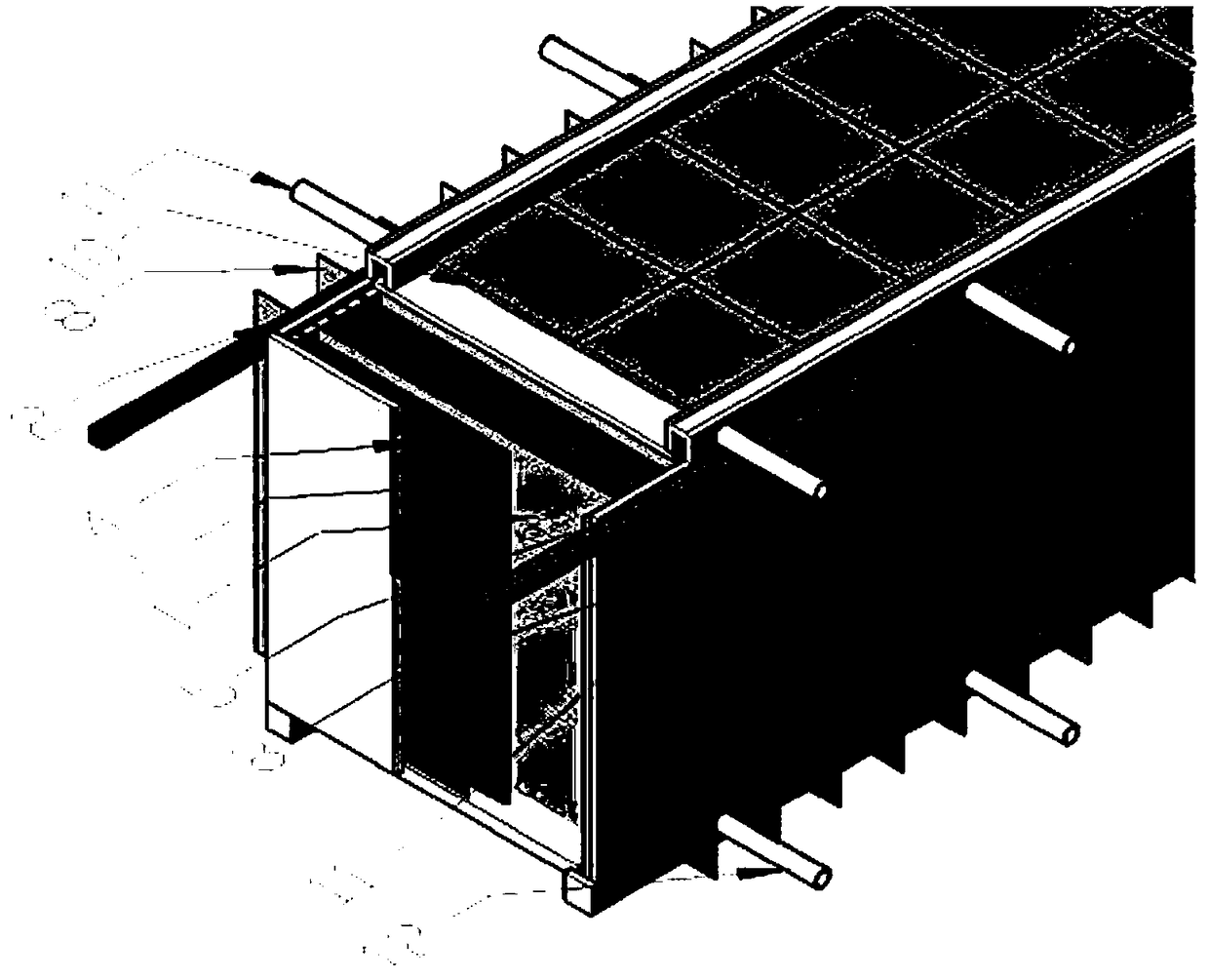 Stirring structure and stirring type slurry energy storage device