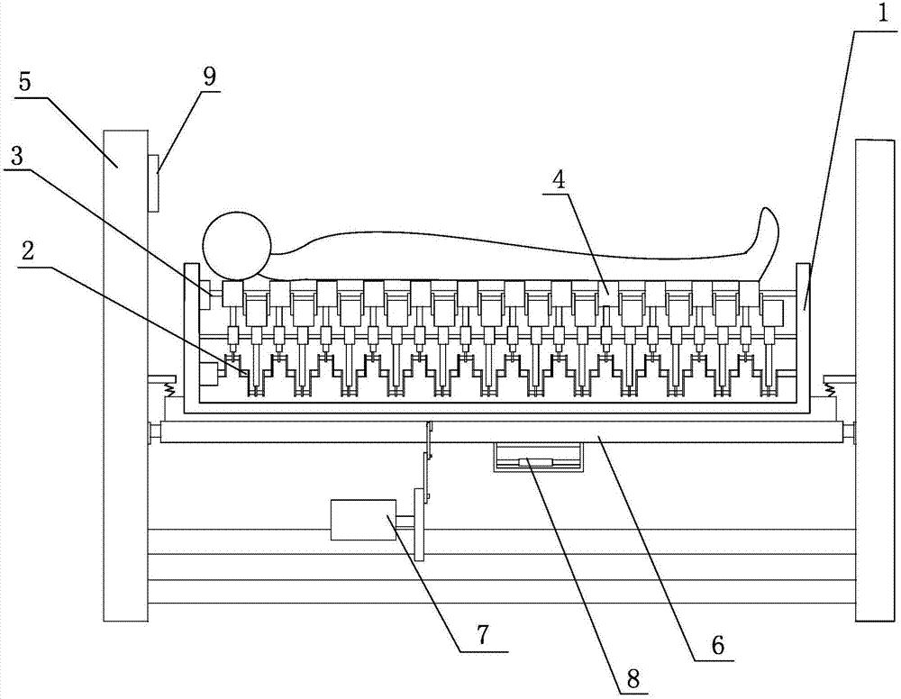 Nursing device suitable for postoperative rehabilitation of patient with intestinal tract disease