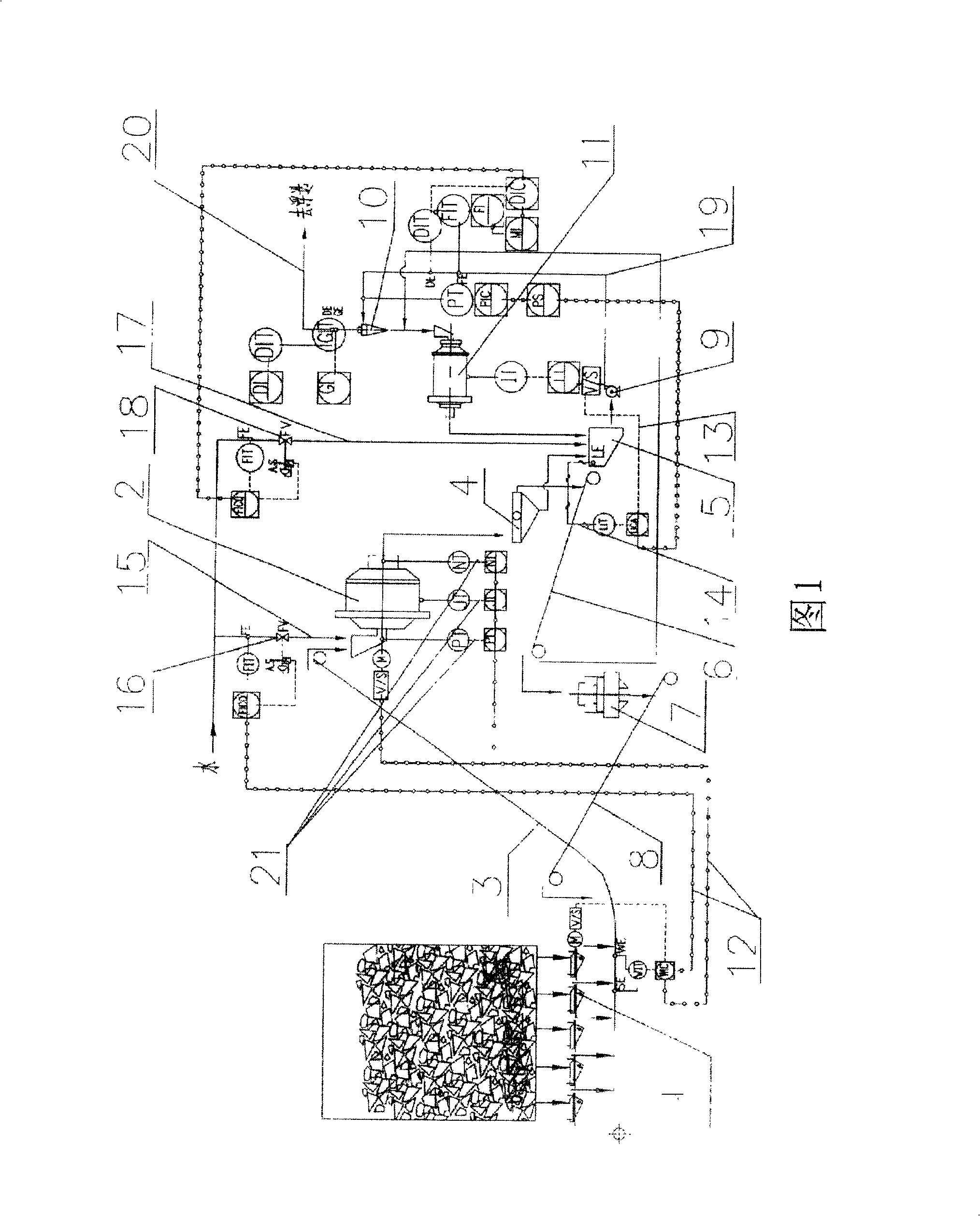 Semi-automill ball-milling type ore grinding system and its control system