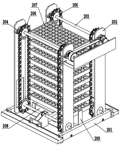 A crop seedling transplanting machine