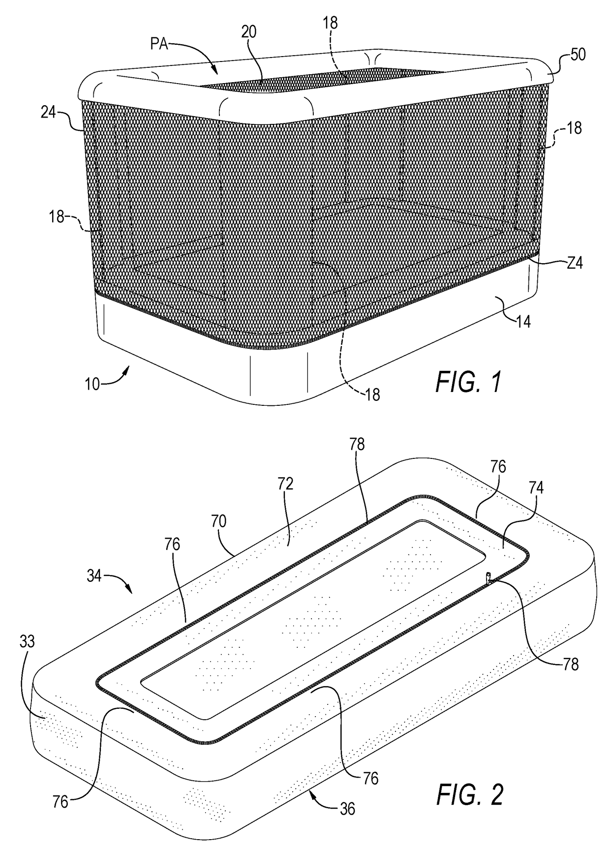 Breathable Baby Crib With Layered Detachable Mesh Walls