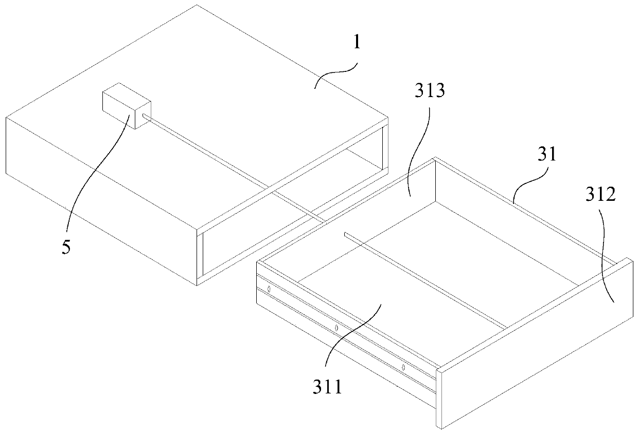 Drawer type adjustable sound absorbing system capable of realizing automatic control and control method of system