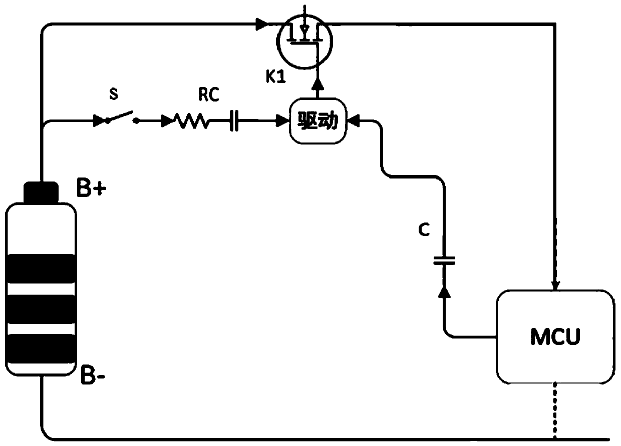 Power control circuit of battery management system