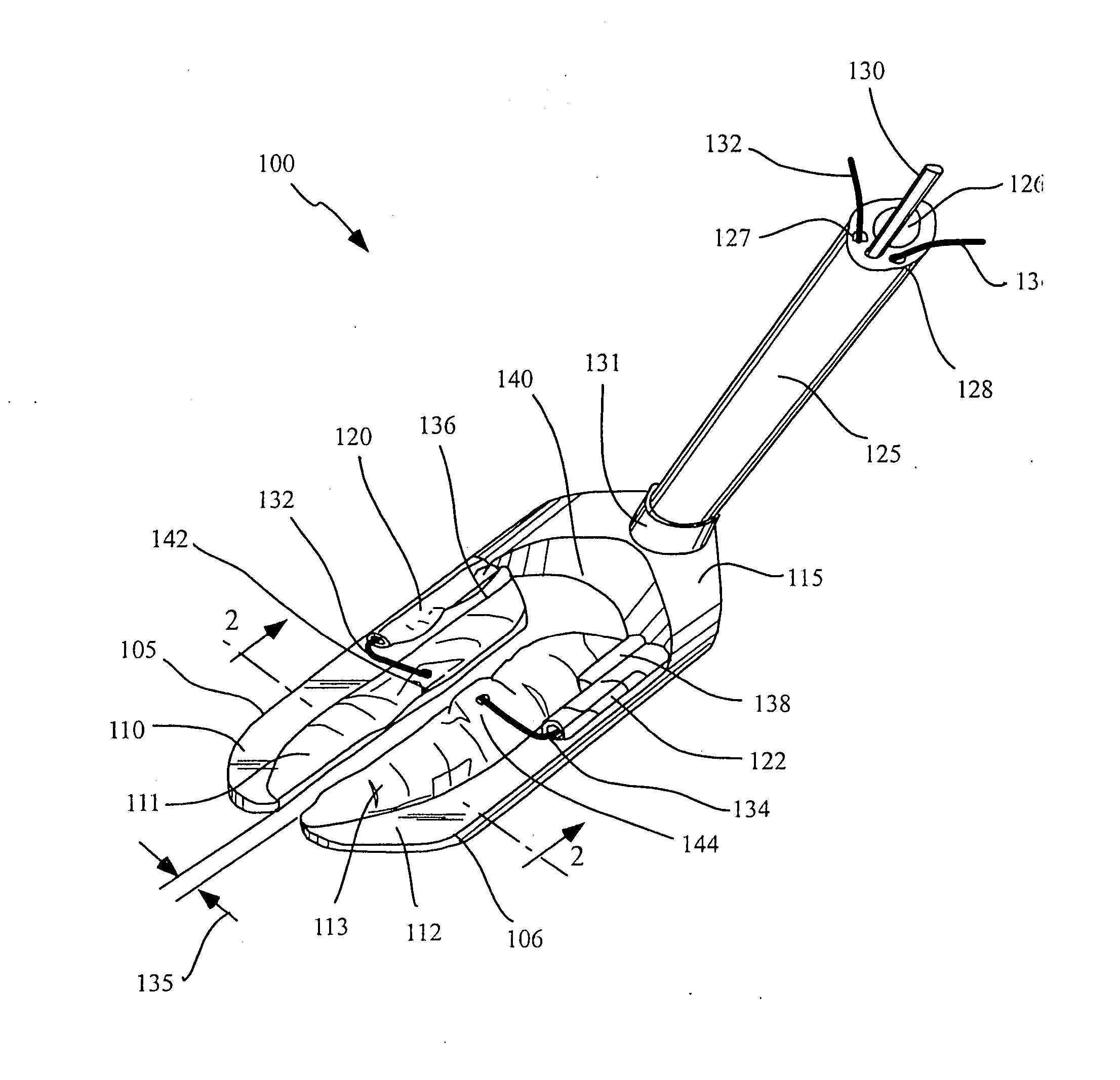 Tissue stabilizer having an articulating lift element