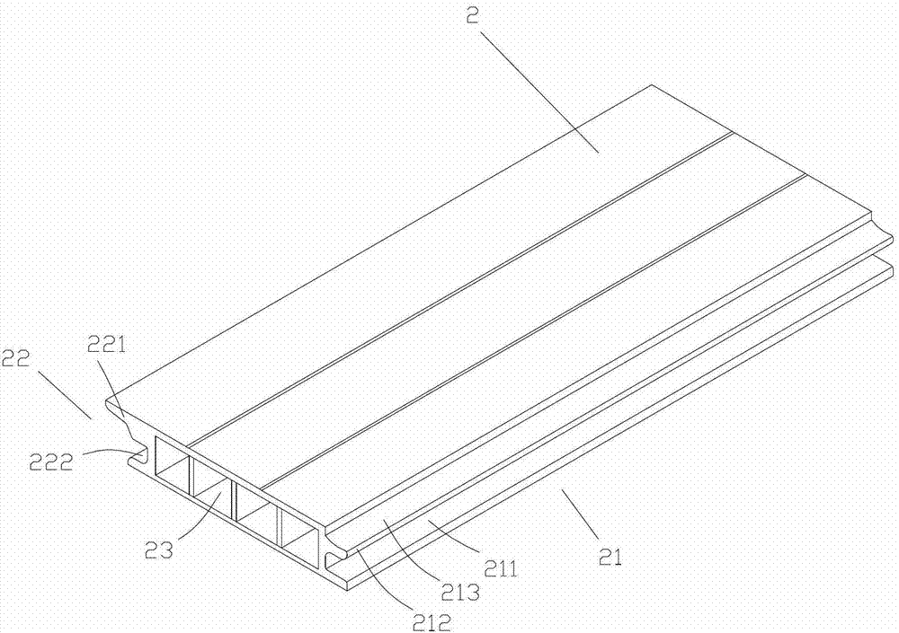 Installation structure of seamless installation clamping key and outdoor floor