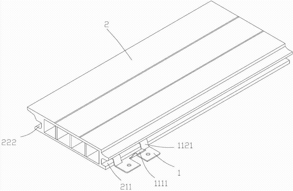 Installation structure of seamless installation clamping key and outdoor floor