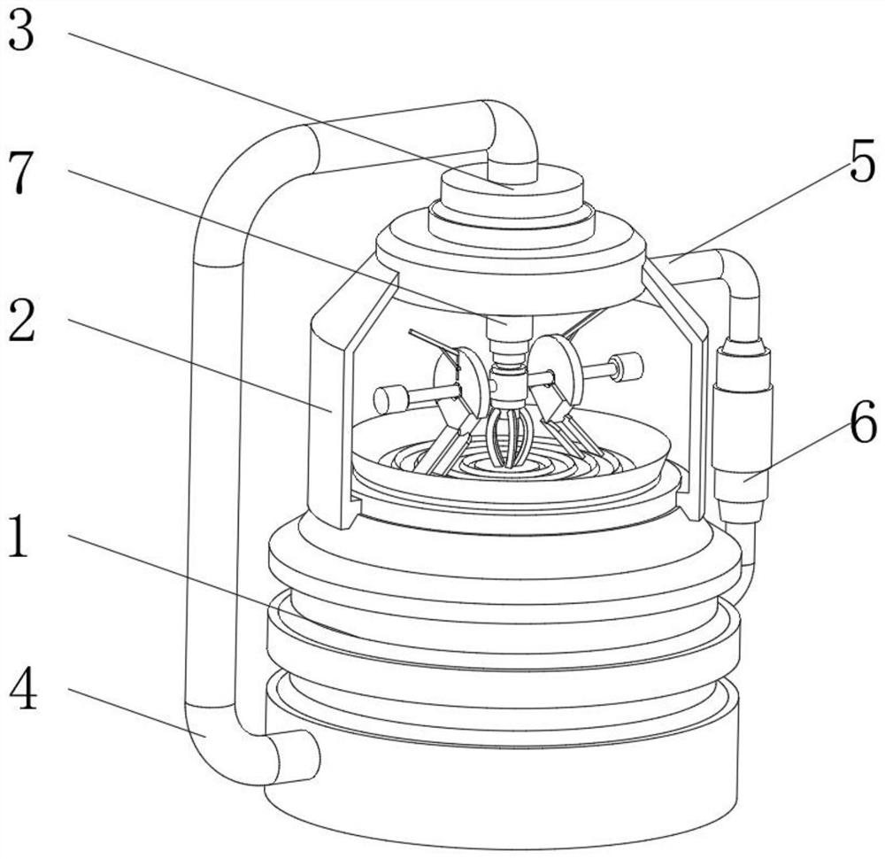 New material processing and mixing treatment device