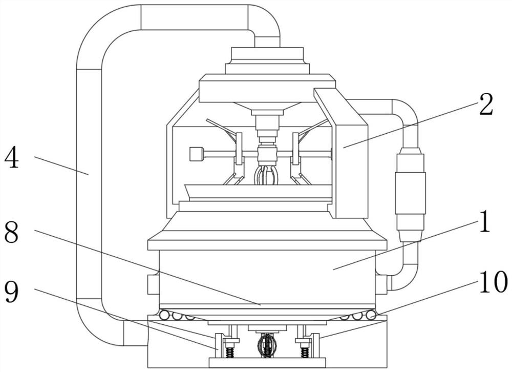 New material processing and mixing treatment device