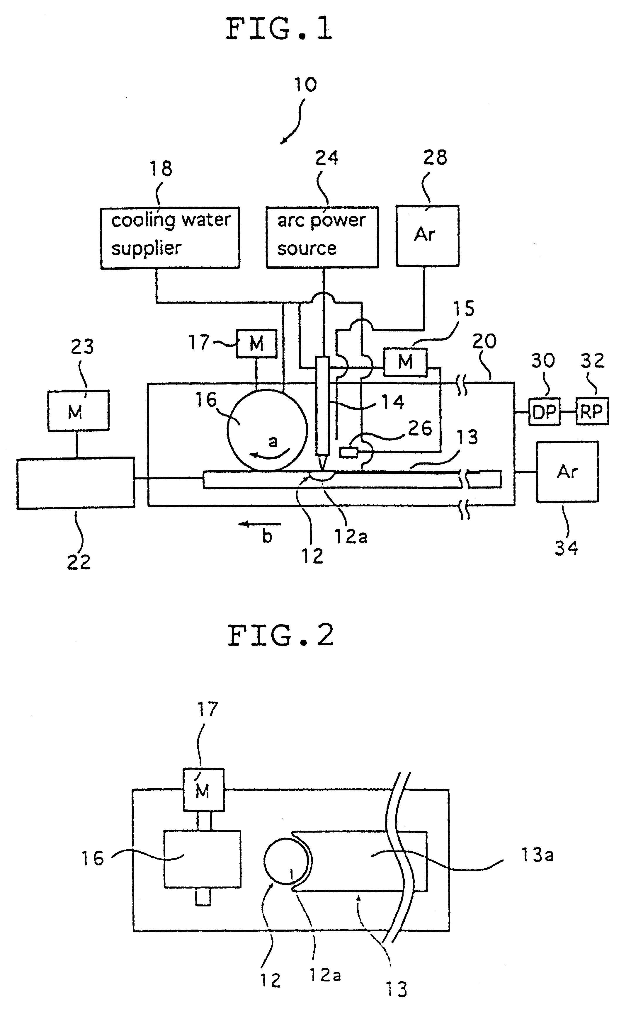 Process and apparatus for producing metallic glass