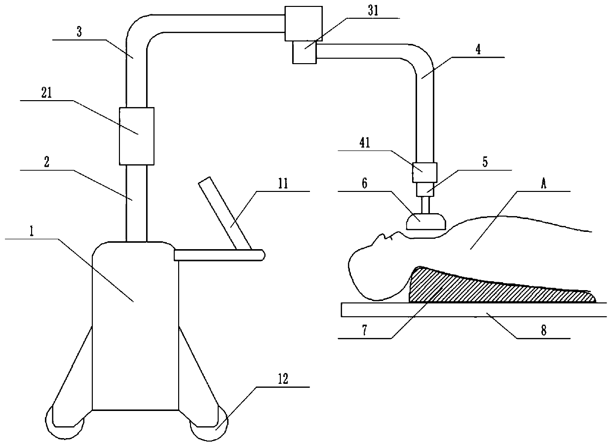 Thyroid ultrasound detection device and detection method thereof