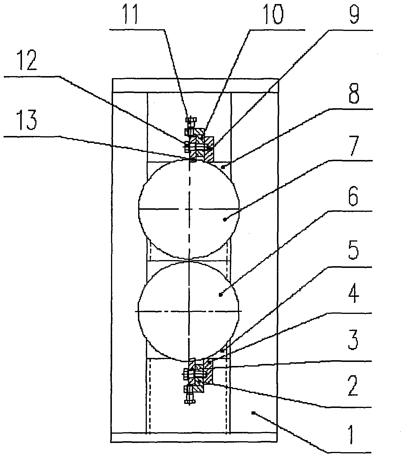 Bamboo chip squeezing and setting-out machine