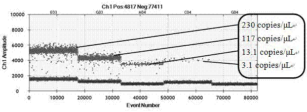 Primers, probe, kit and method for accurate quantitative digital PCR detection of dog-derived component