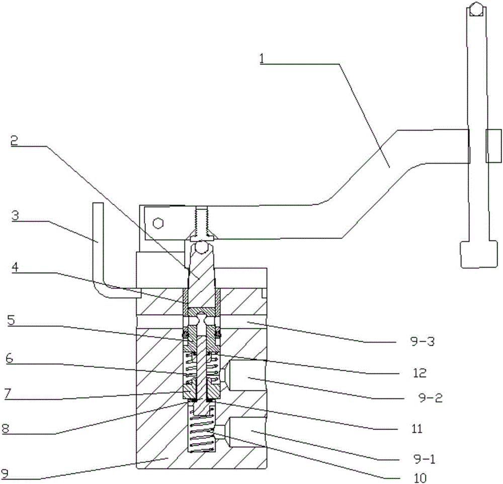 Automatic height adjustment valve for optical vibration isolation platform