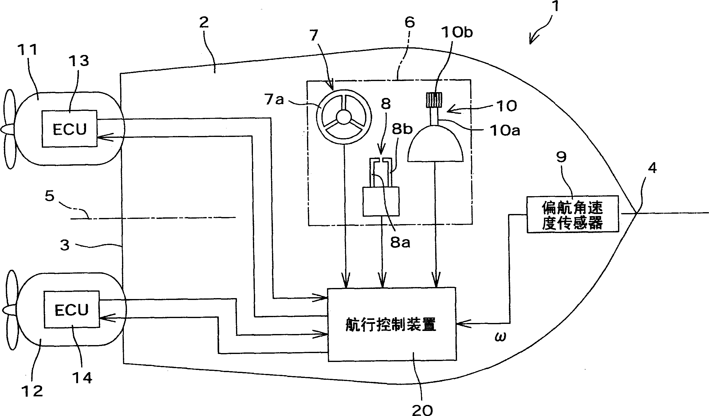 Supporting device for operating ship and ship with the same device and supporting method for operating ship