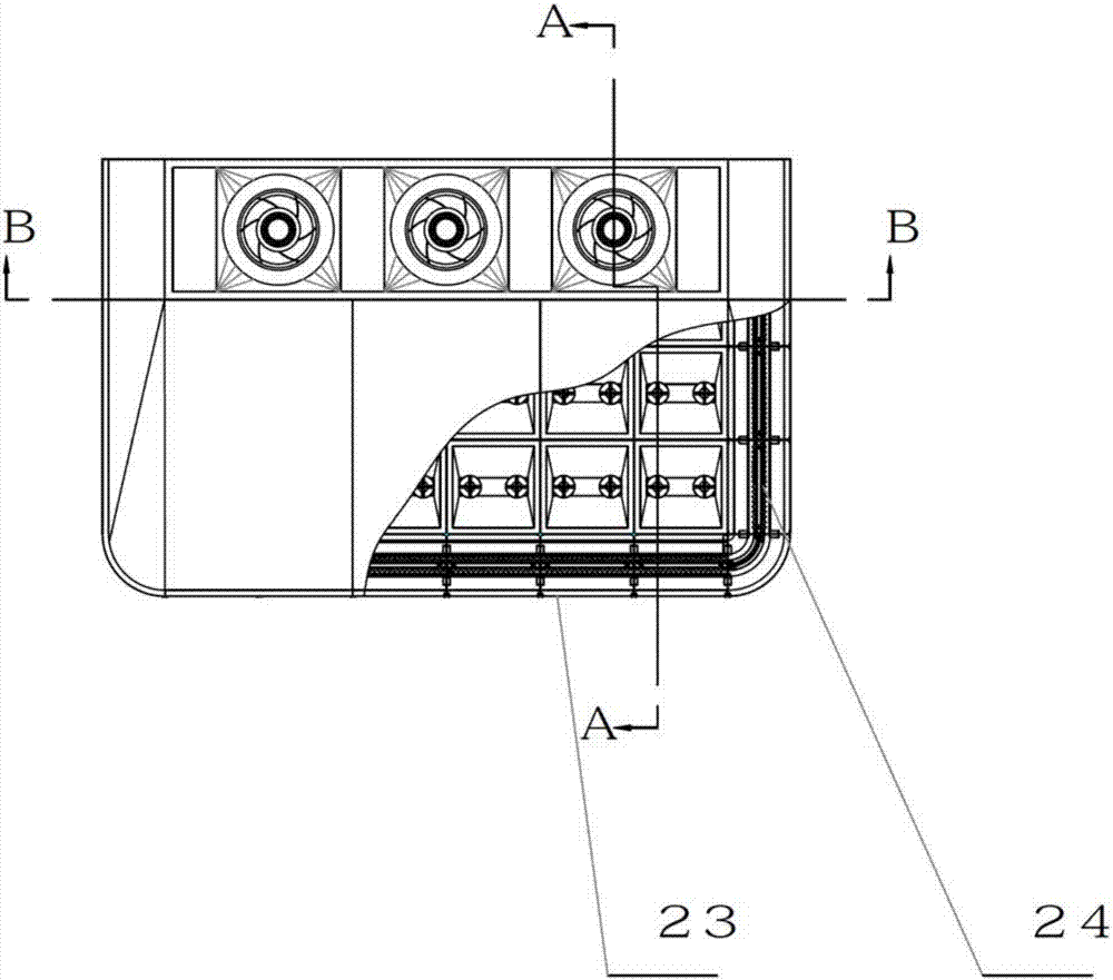 Dry air curtain blocking evaporator frosting refrigerator energy-saving facility