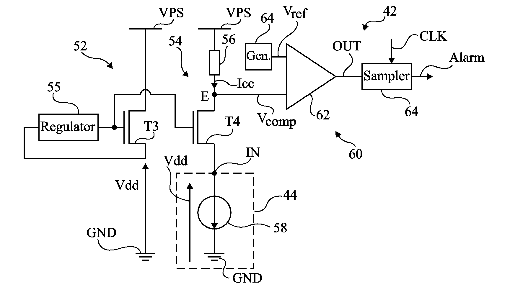 Device for protecting an integrated circuit against a laser attack