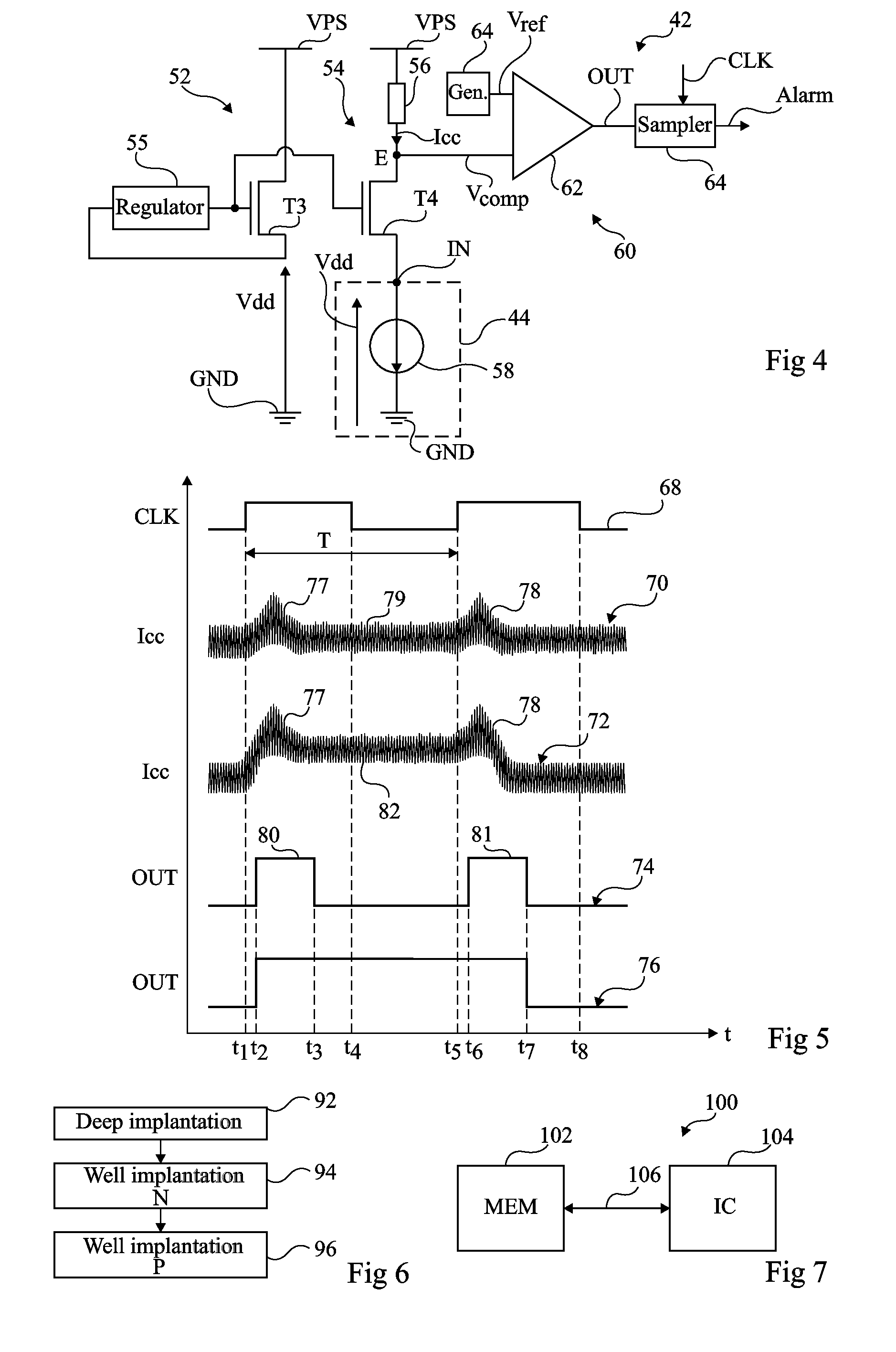 Device for protecting an integrated circuit against a laser attack