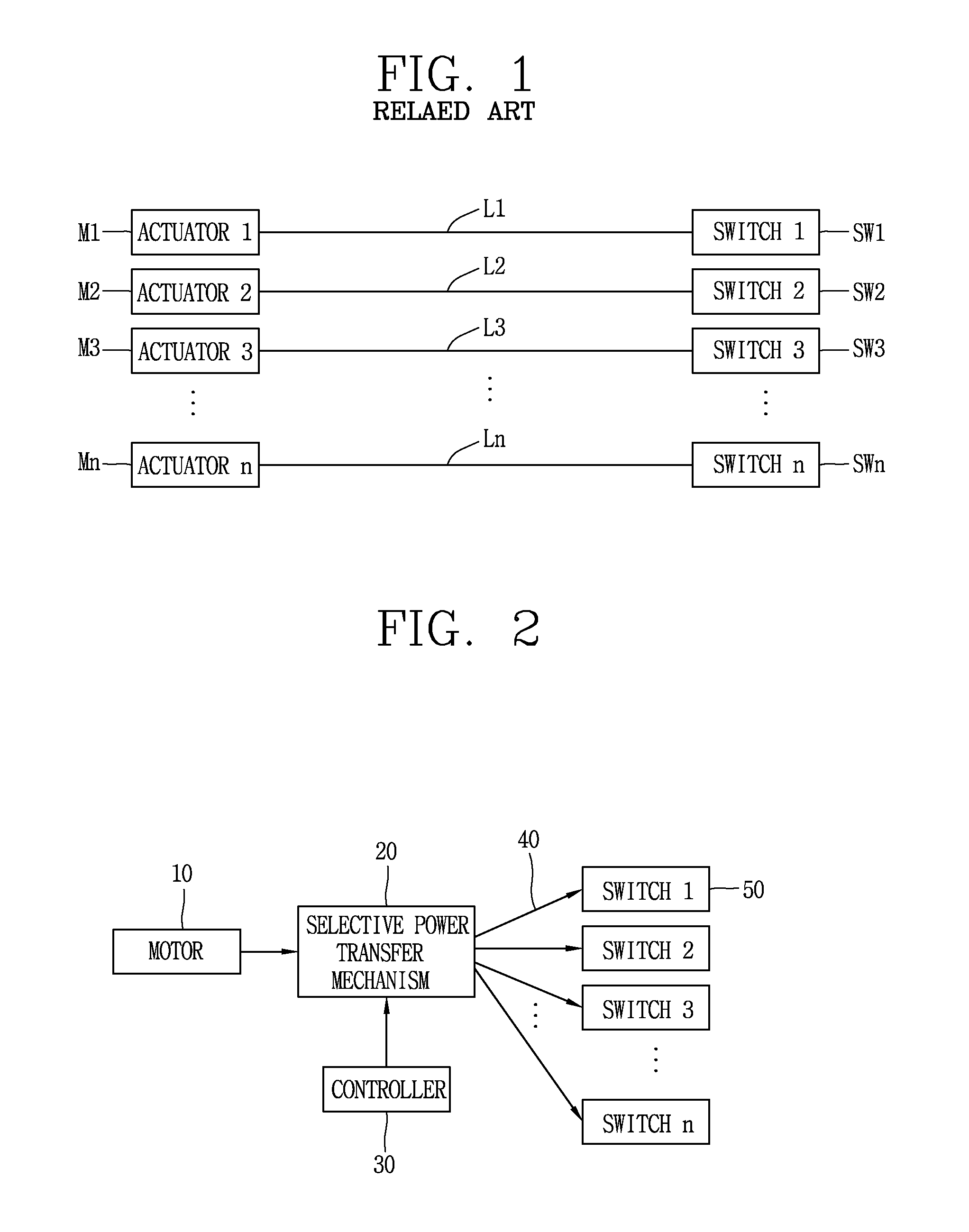 Common actuator system of multi switches for switchgear