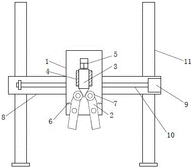 Feeding clamping device