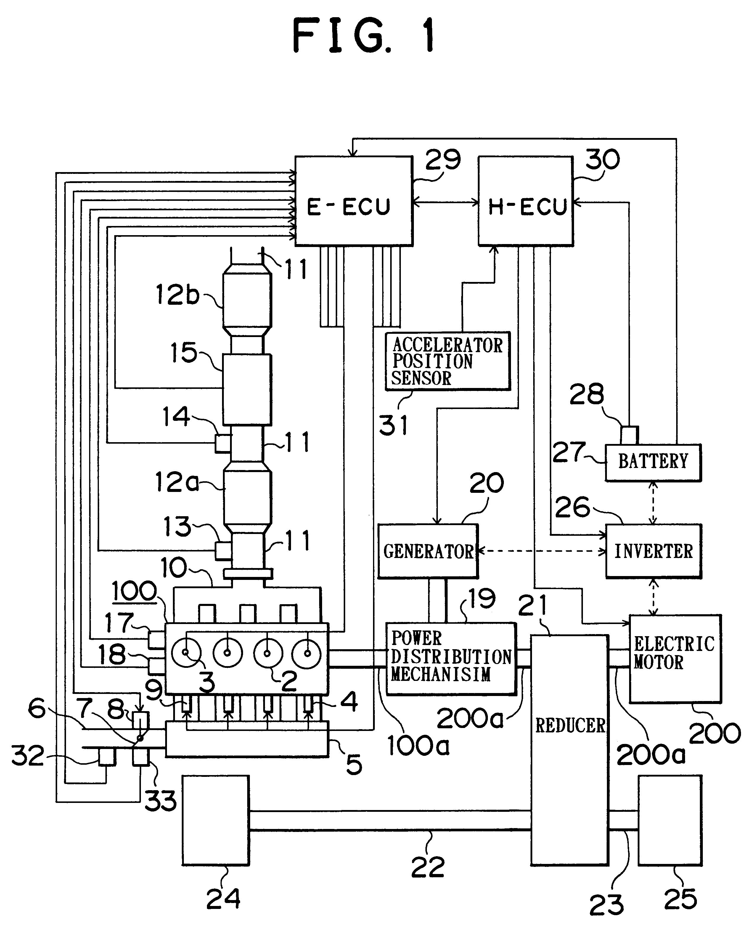 Exhaust gas purifier and method of purifying exhaust gas for a hybrid vehicle