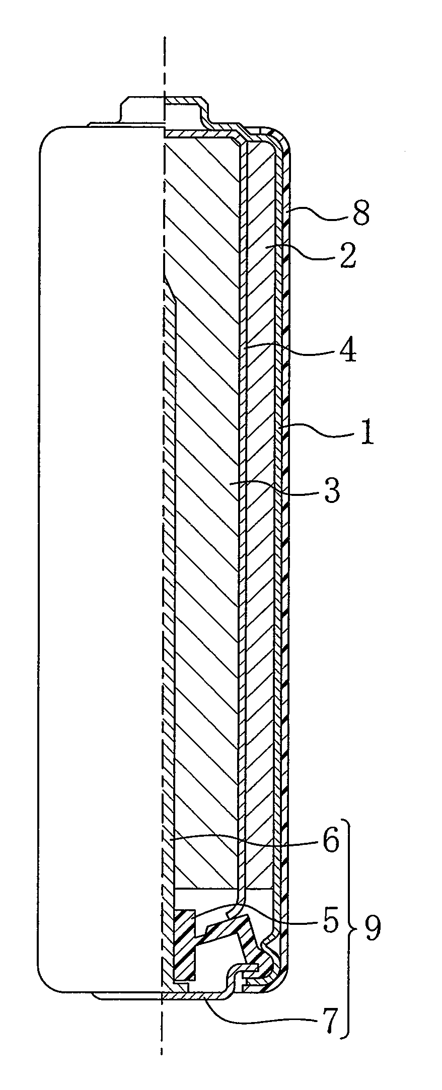 Alkaline dry battery